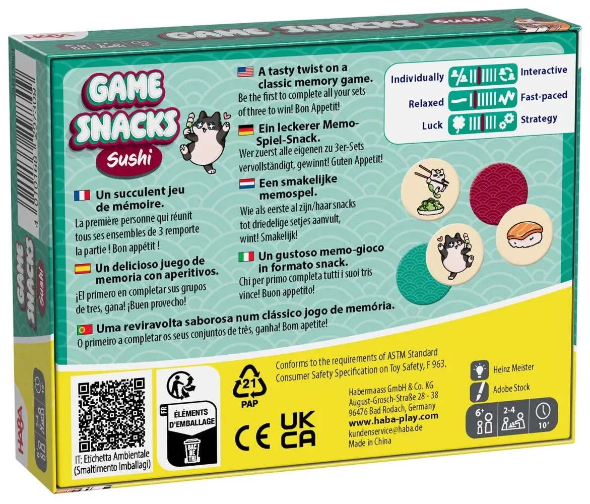 Game Snacks - Sushi - DE/EN/FR/IT