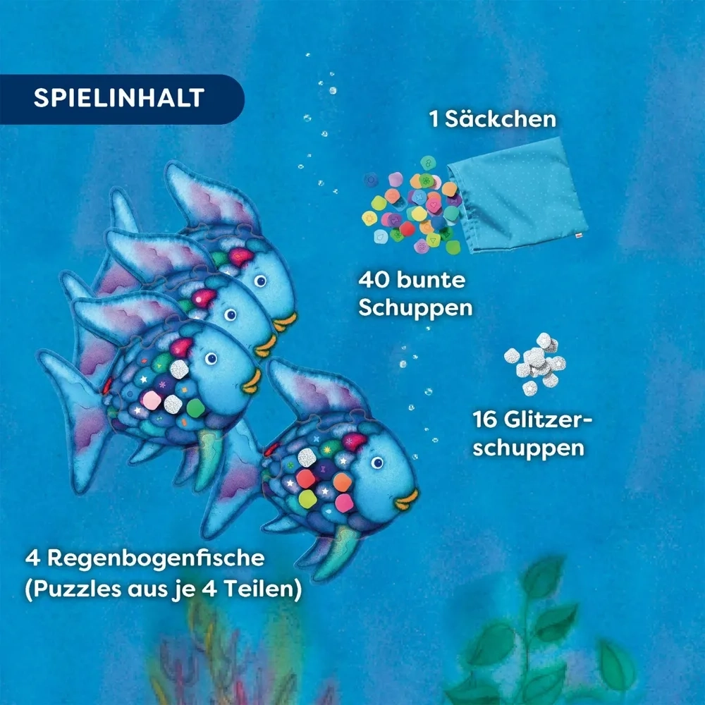 Der Regenbogenfisch: Glitzer-Bingo - DE