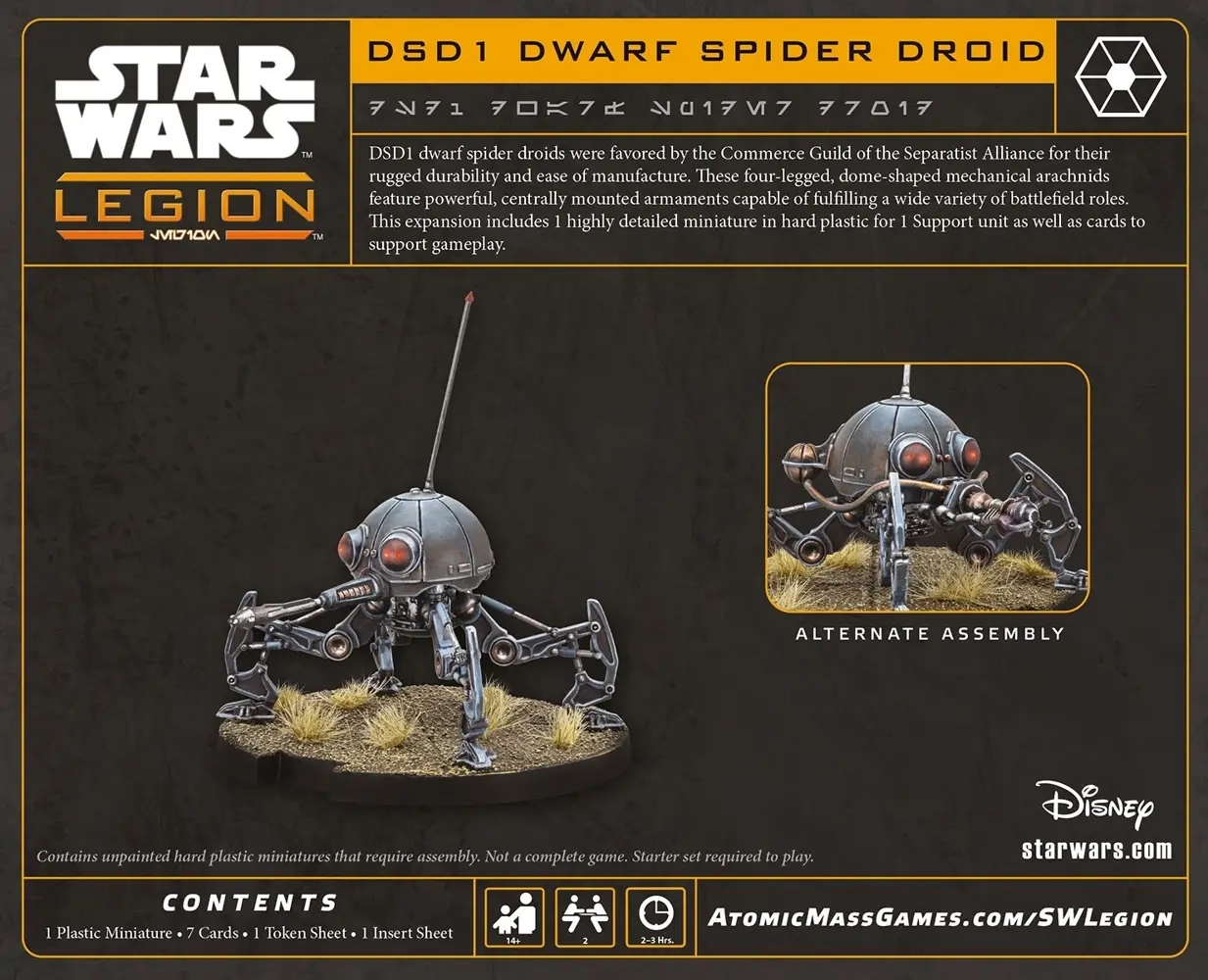 Star Wars: Legion - DSD1 Dwarf Spider Droid - Erweiterung - DE/EN/FR