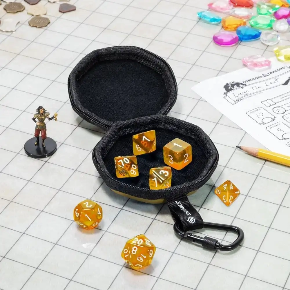 RPG-Würfelset mit Etui - Treasure Tan - 7 Würfel