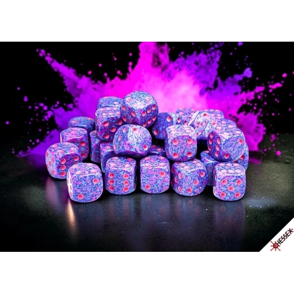 Speckled Purple Passion Würfelset - 12 mm - 36 W6