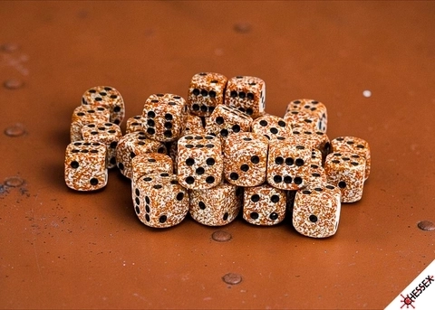 Speckled Rust Würfelset - 12 mm - 36 W6
