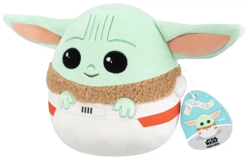 Squishmallows Star Wars Plüschfigur Grogu im Tragebeutel - 20 cm
