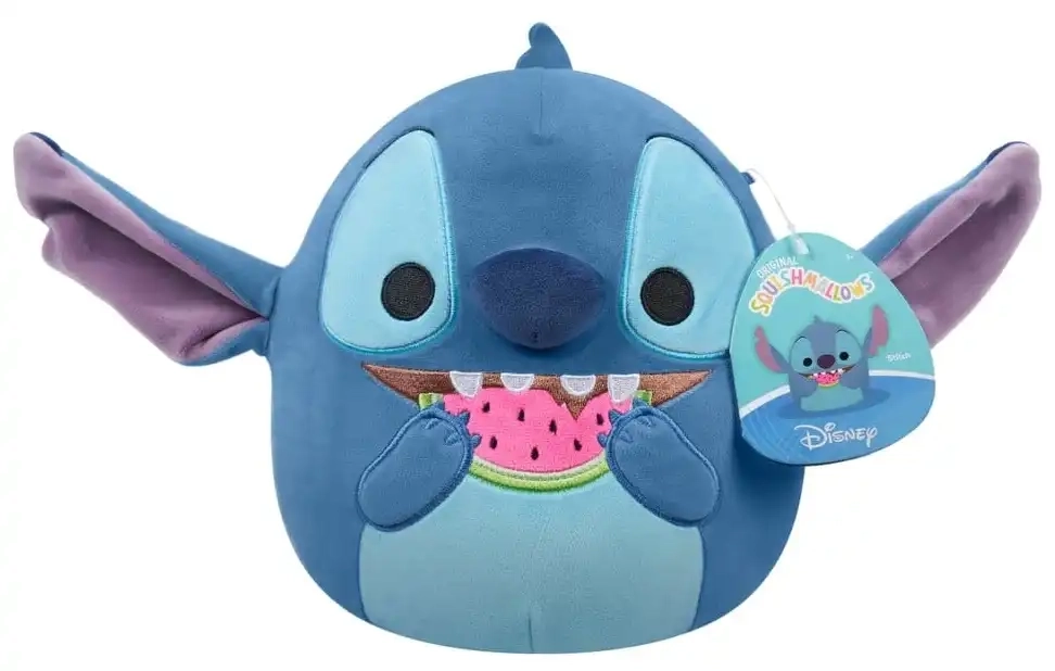 Squishmallows Lilo & Stitch Plüschfigur Stitch mit Wassermelone - 20 cm