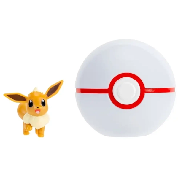 Pokémon Clip 'N' Go - Evoli & Premierball
