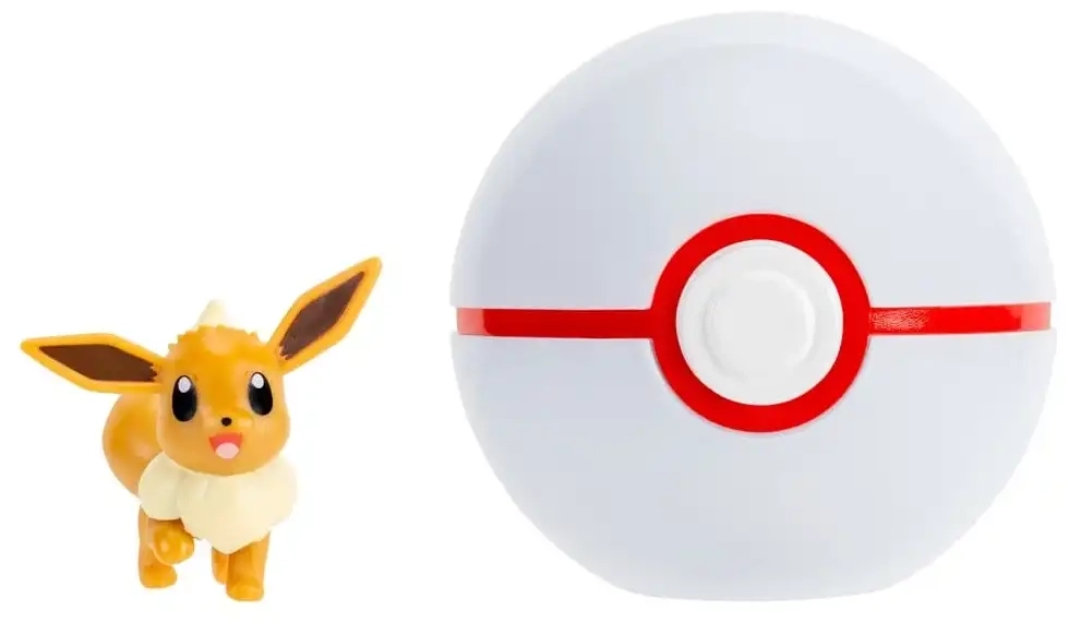 Pokémon Clip 'N' Go - Evoli & Premierball