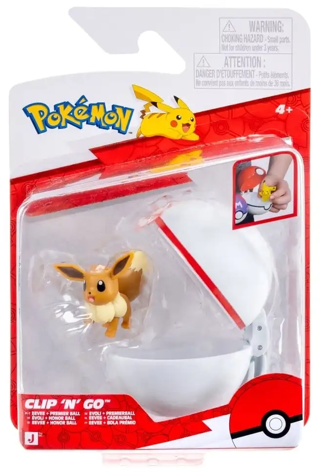 Pokémon Clip 'N' Go - Evoli & Premierball