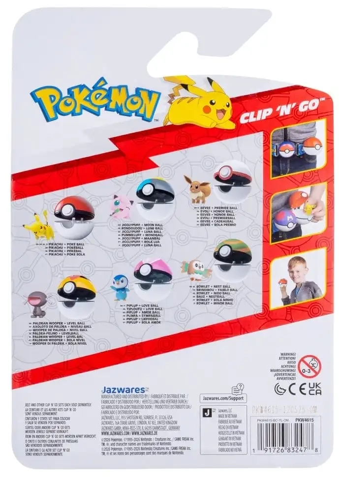 Pokémon Clip 'N' Go - Evoli & Premierball