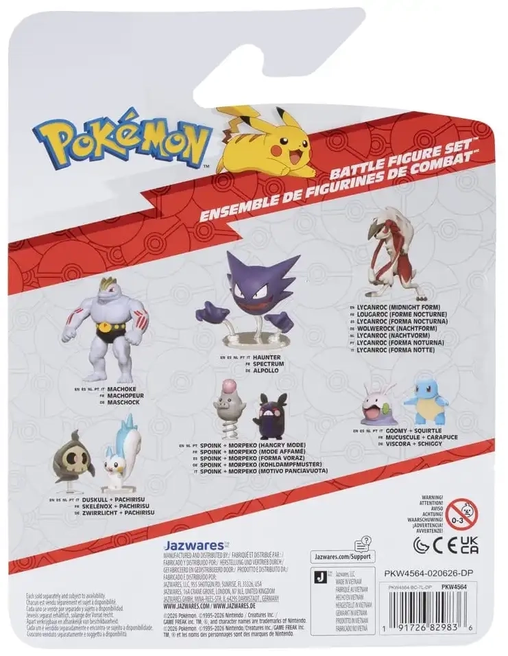 Pokémon Battle Figure Set - Bisasam, Ditto & Alola-Knogga - 3er-Pack