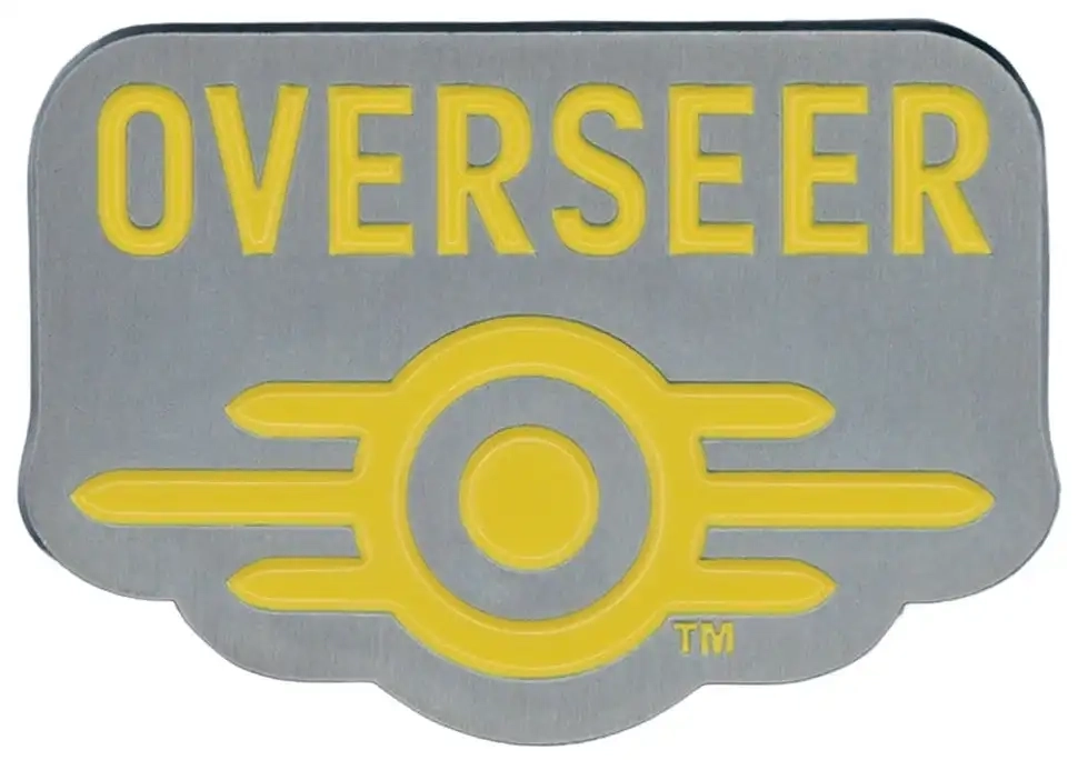 Fallout Vault-Tec Overseer Schlüsselband & Ansteck-Pin Set