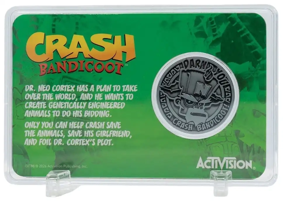 Crash Bandicoot Präsentationsmünze - 30th Anniversary - Limited Edition