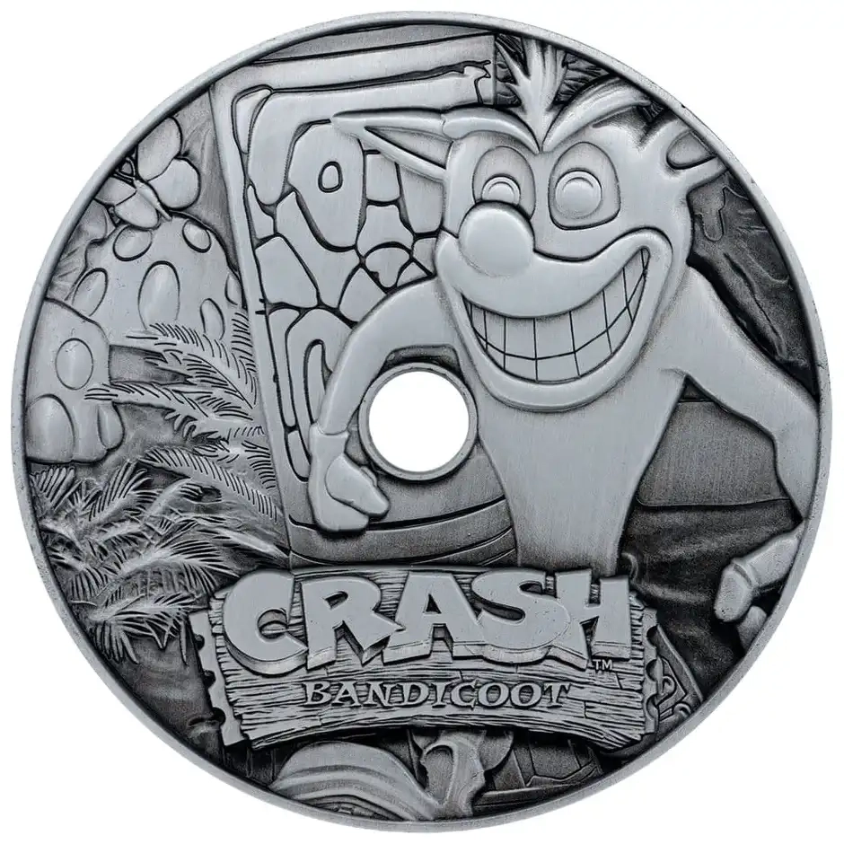 Crash Bandicoot Metall-CD-ROM-Replik - Limited Edition - 11 cm