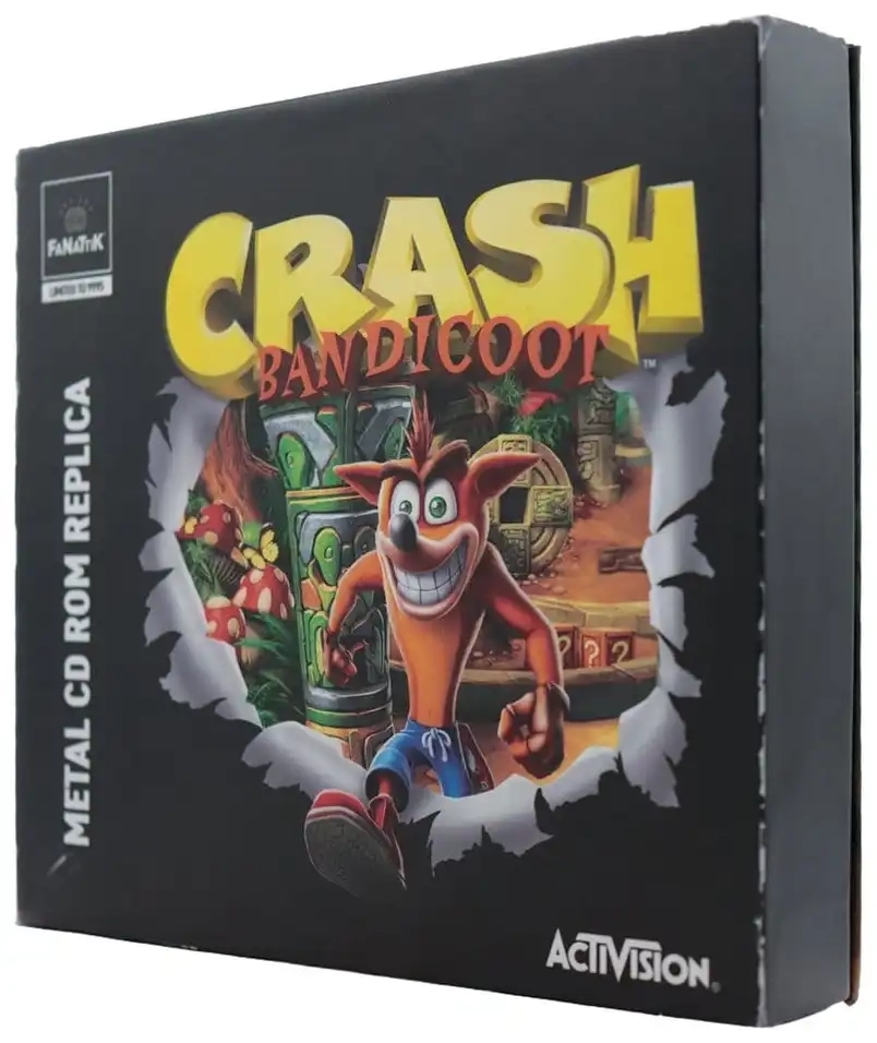 Crash Bandicoot Metall-CD-ROM-Replik - Limited Edition - 11 cm