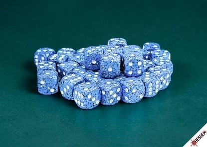 Speckled Ocean Stone Würfelset - 12 mm - 36 W6