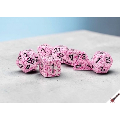 Speckled Pink RPG-Würfelset - 7 Würfel