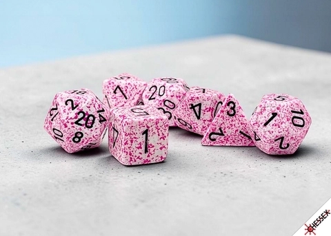 Speckled Pink RPG-Würfelset - 7 Würfel