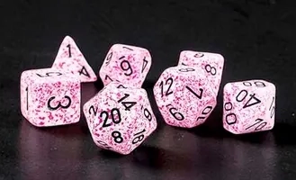 Speckled Pink RPG-Würfelset - 7 Würfel
