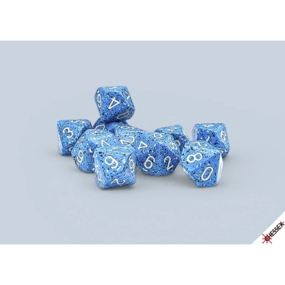 Speckled Ocean Stone Würfelset - 10 W10