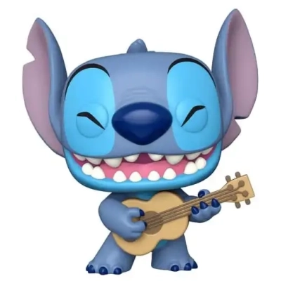 Lilo & Stitch - Funko POP! Jumbo Stitch with Ukulele - 25 cm