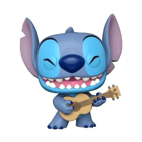 Lilo & Stitch - Funko POP! Jumbo Stitch with Ukulele - 25 cm
