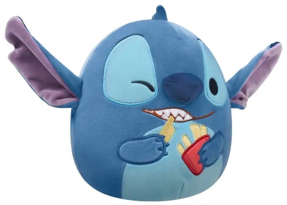 Squishmallows Lilo & Stitch Plüschfigur Stitch mit Pommes Frites - 20 cm