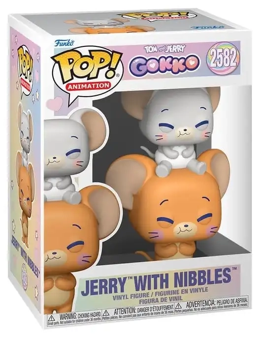 Tom & Jerry Gokko - Funko POP! Animation Jerry with Nibbles - 9 cm