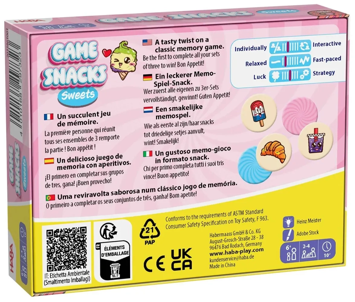 Game Snacks: Sweets - DE/EN/FR/IT