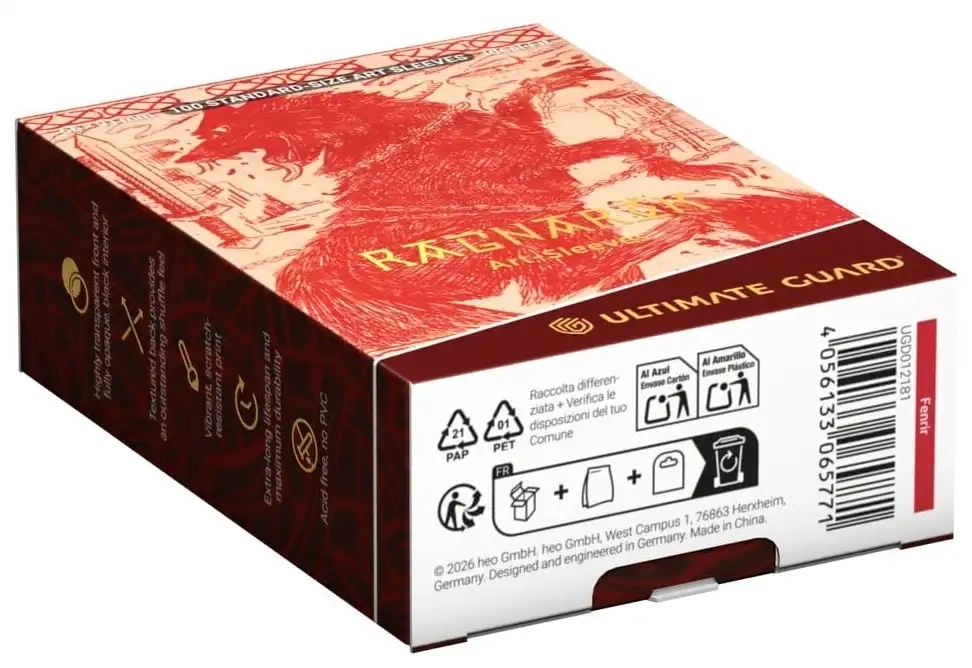 Ultimate Guard Art Sleeves Ragnarök - Fenrir - 66 x 91 mm - 100 Hüllen