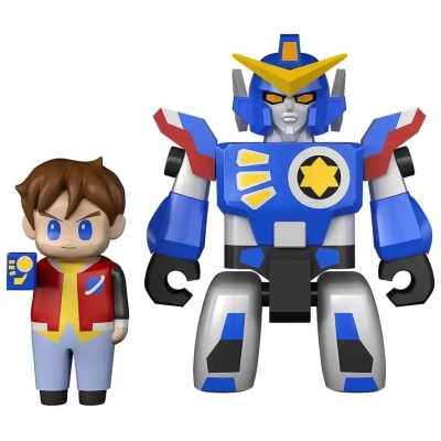 The Brave Fighter of Legend Da-Garn - BRICKROID Da-Garn & Seiji Takasugi - Actionfiguren-Set - 2 Figuren