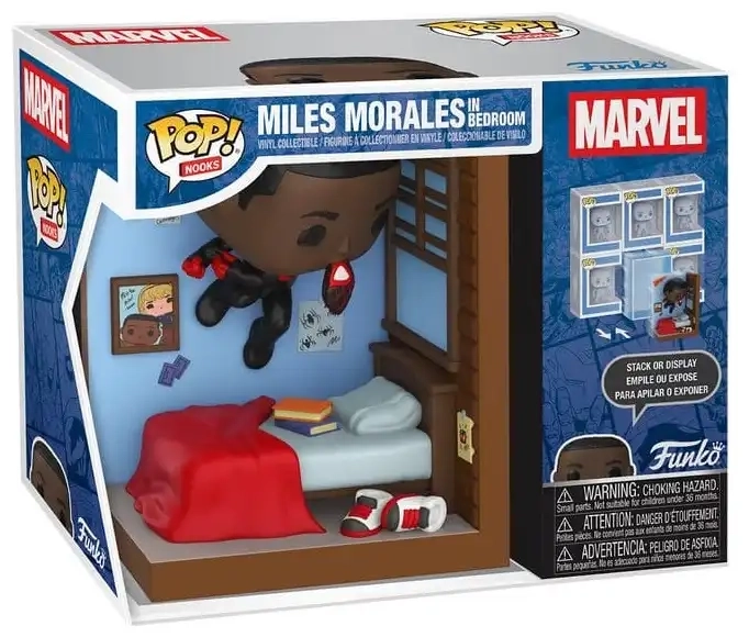 Funko POP! Nooks Marvel - Miles Morales in Bedroom - 16 cm
