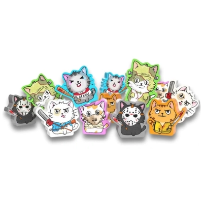 Cats vs Cucumbers - Killer Kitten Meeple Set