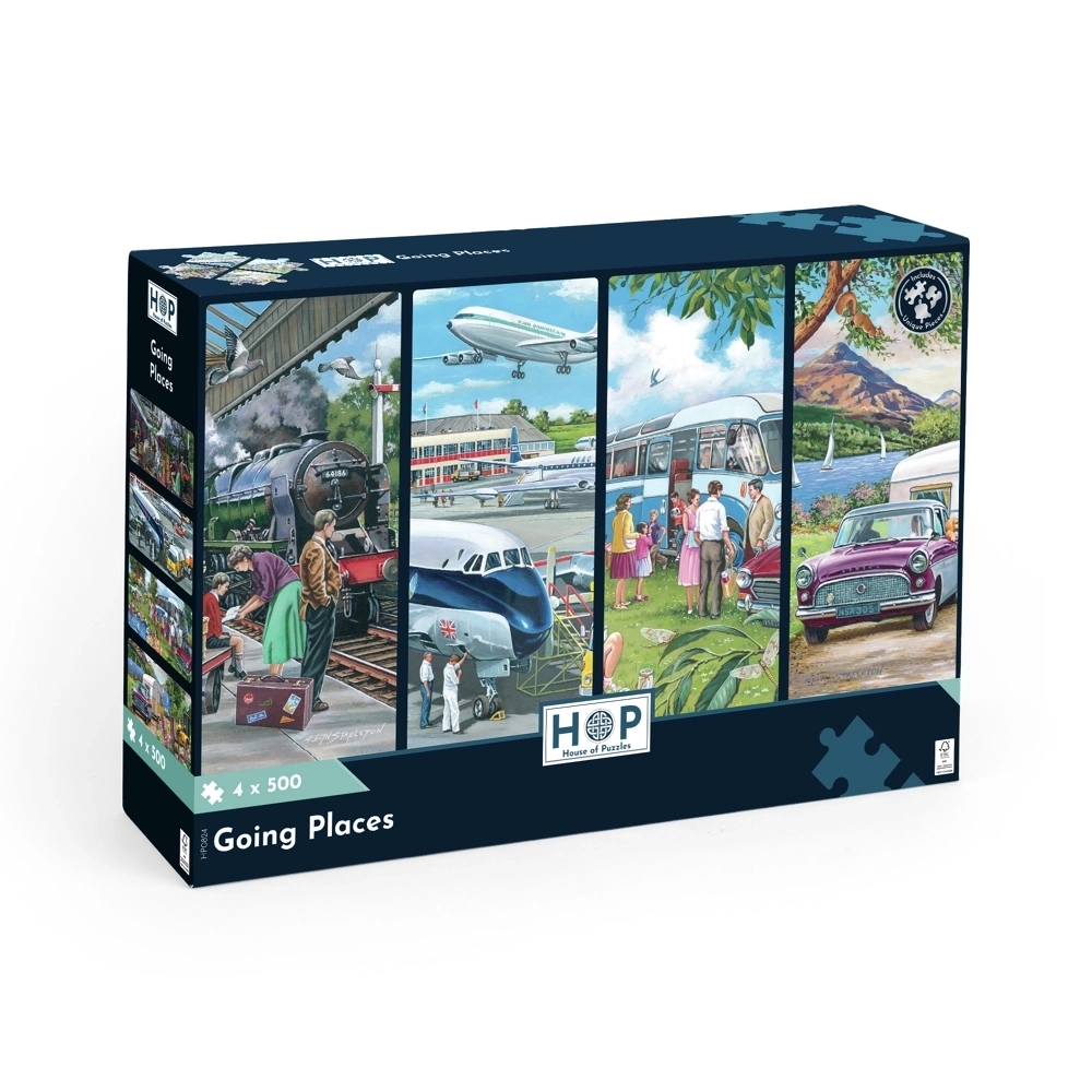 Going Places - 4 Puzzles à 500 Teile