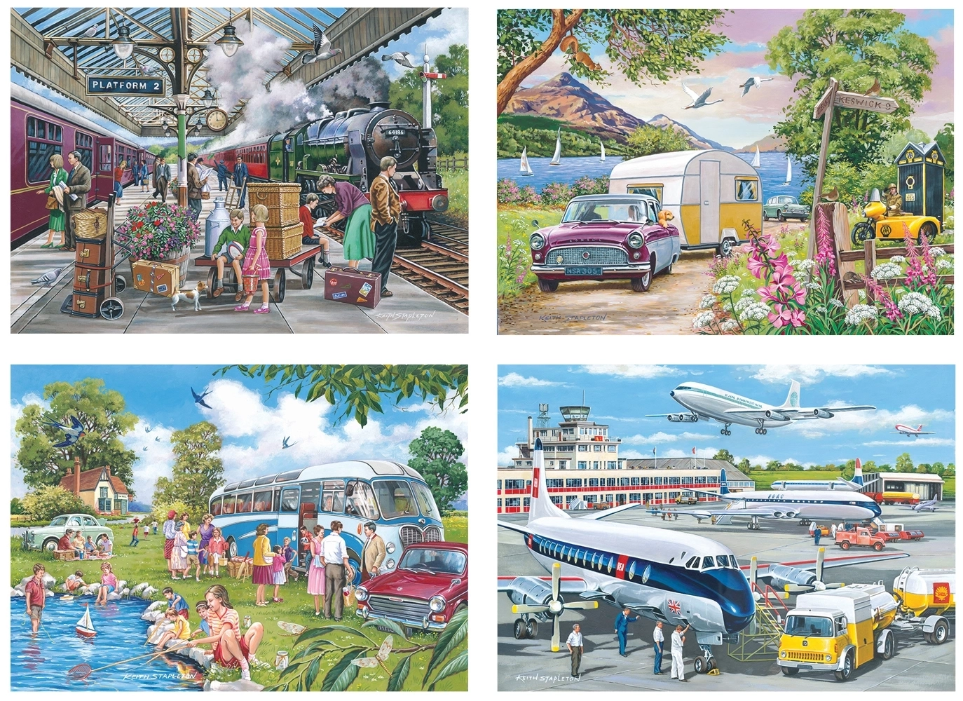 Going Places - 4 Puzzles à 500 Teile