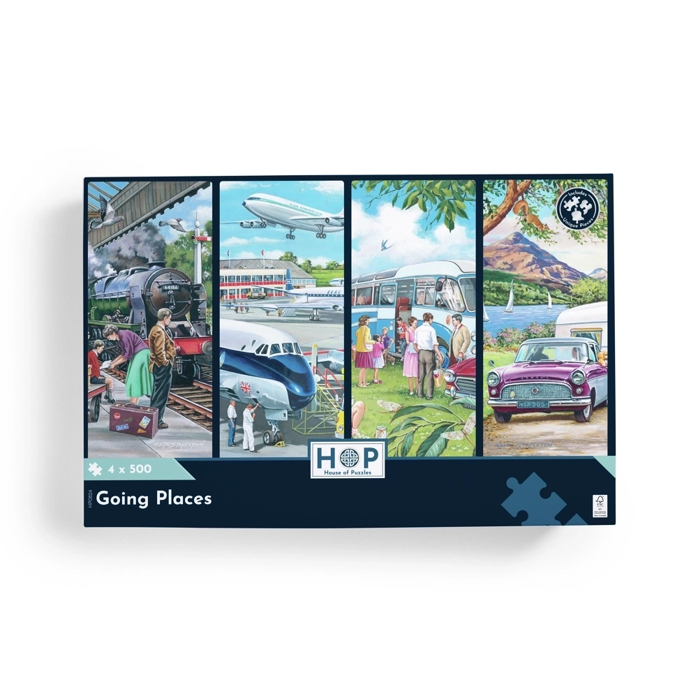 Going Places - 4 Puzzles à 500 Teile