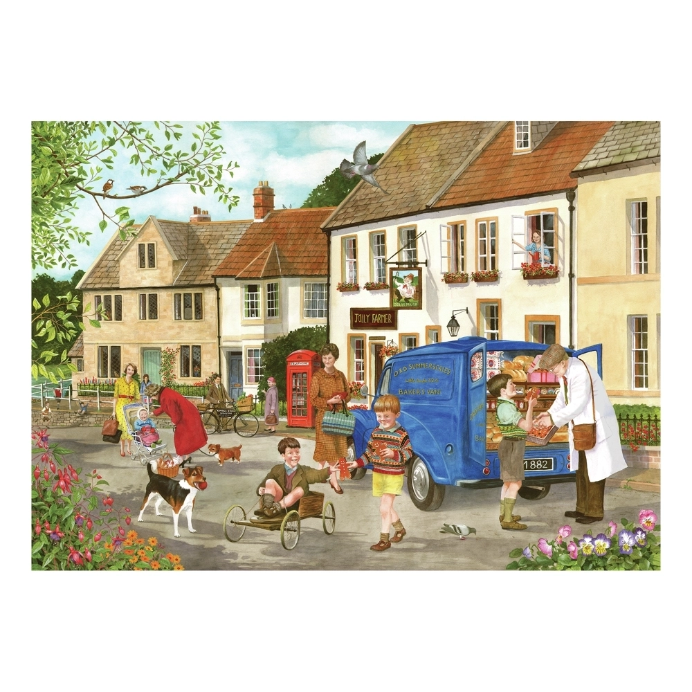 Village Life - 4 Puzzles à 500 Teile