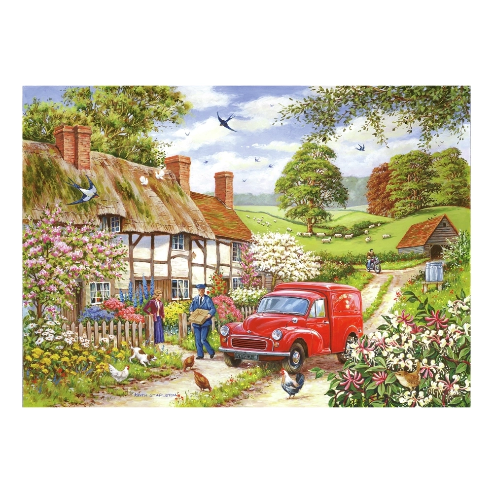 Village Life - 4 Puzzles à 500 Teile