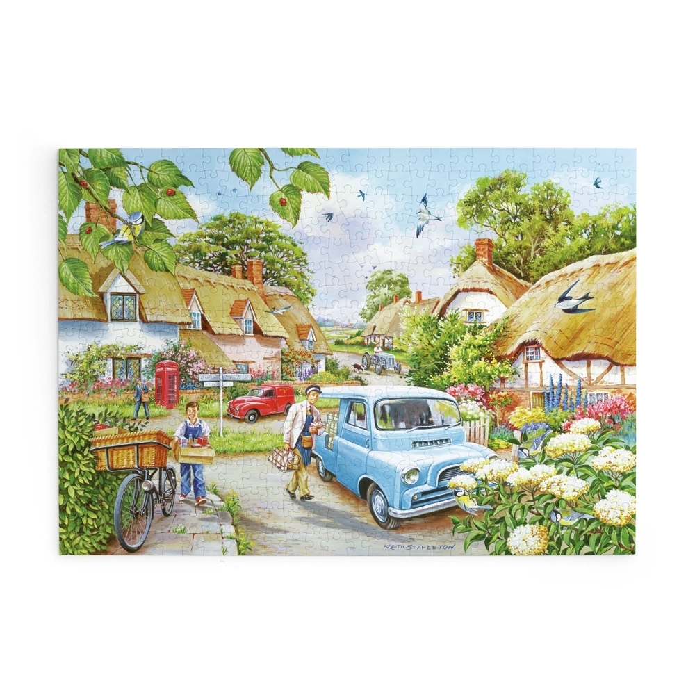 Village Life - 4 Puzzles à 500 Teile