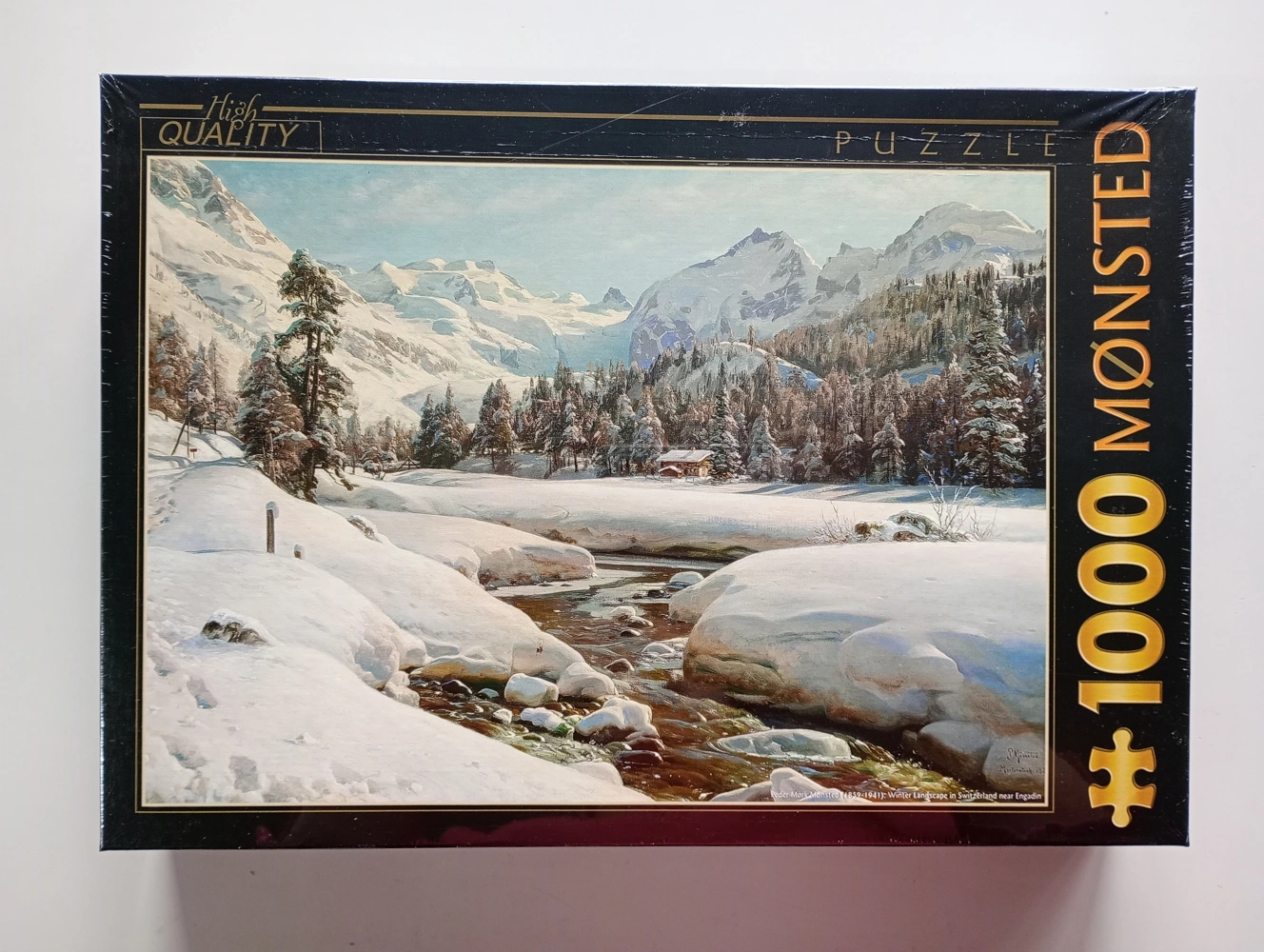 Winter Landscape in Switzerland near Engadin - Peder Mørk Mønsted (Delle im Cover)