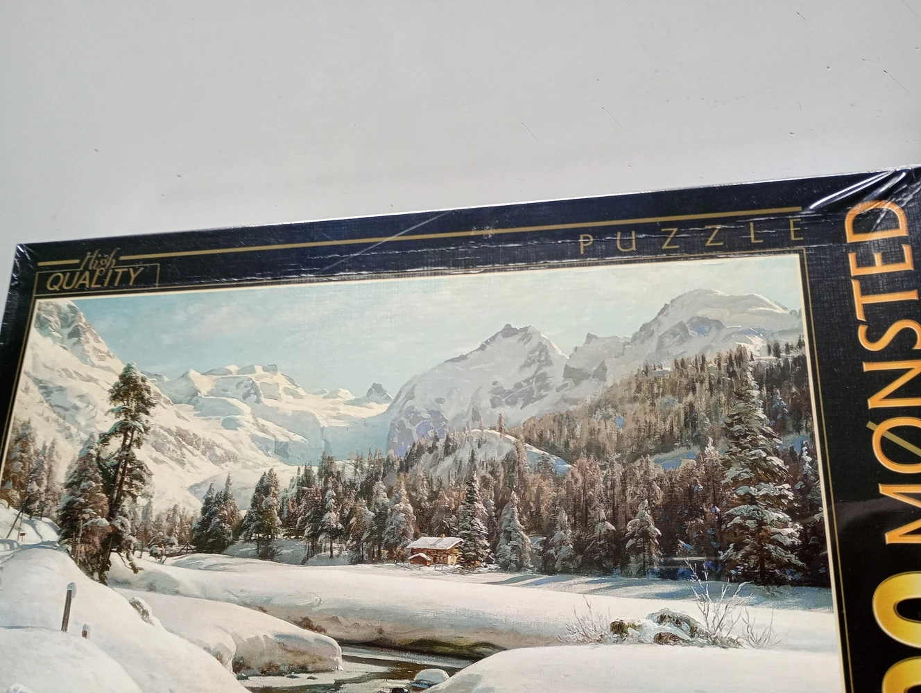 Winter Landscape in Switzerland near Engadin - Peder Mørk Mønsted (Delle im Cover)