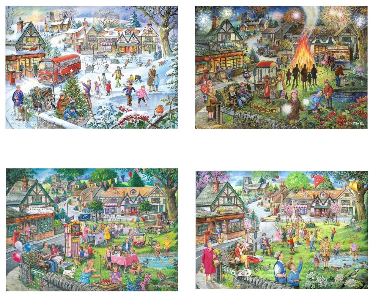 Seasons On The Green - 4 x 500 Teile