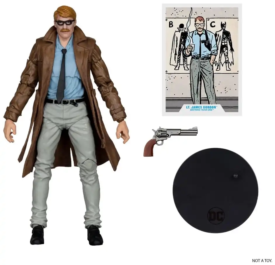 Batman Year One (Part 4) - DC Multiverse Lt. James Gordon - Actionfigur - Gold Label - 18 cm