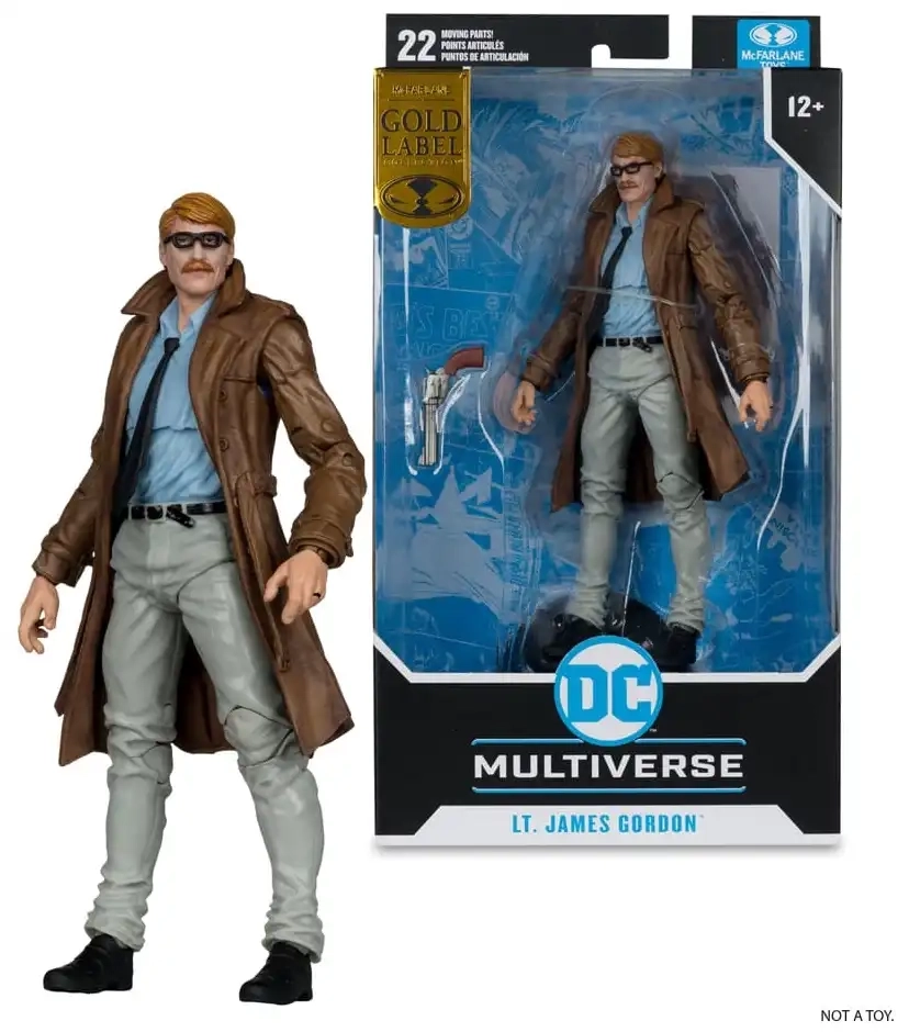 Batman Year One (Part 4) - DC Multiverse Lt. James Gordon - Actionfigur - Gold Label - 18 cm