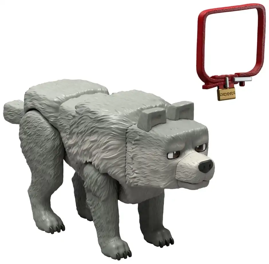 Ein Minecraft Film Actionfigur Dennis der Wolf - 10 cm