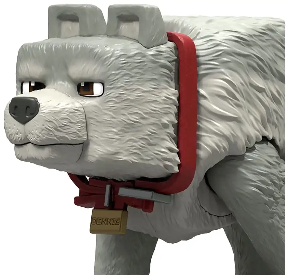 Ein Minecraft Film Actionfigur Dennis der Wolf - 10 cm