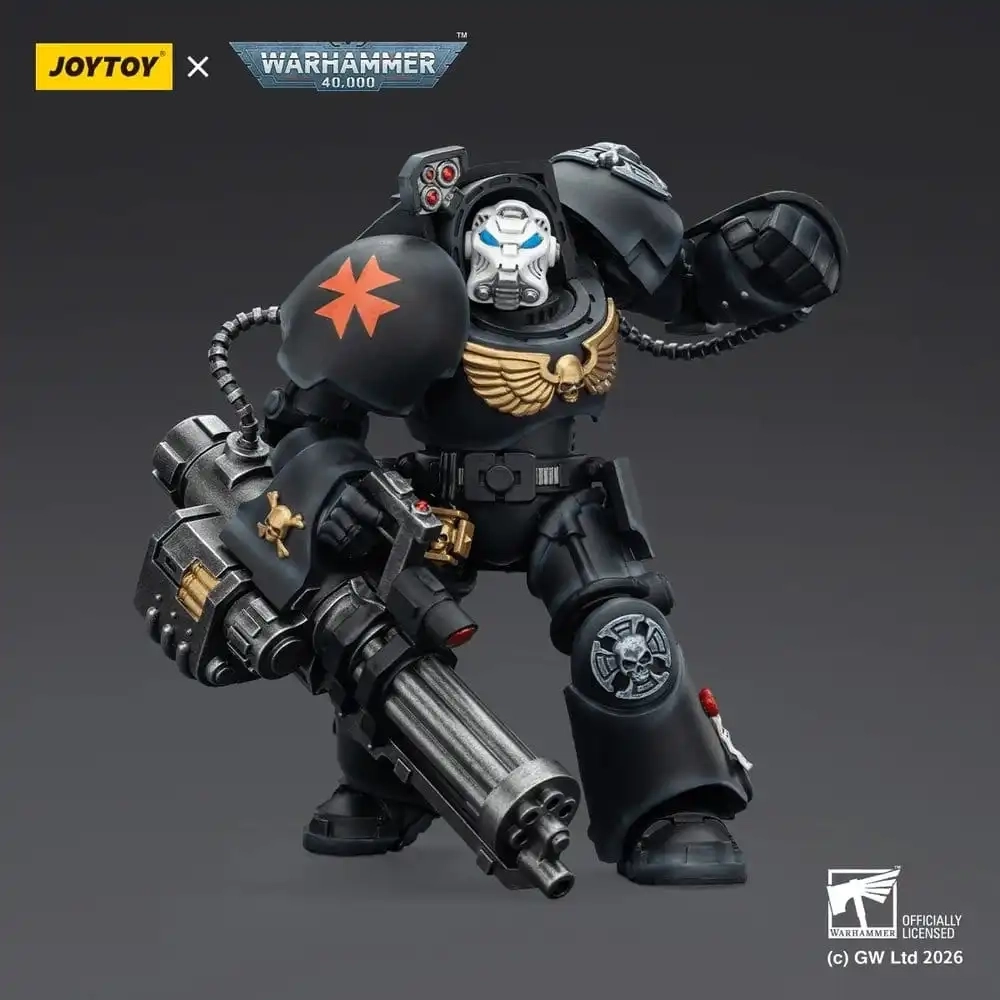 Warhammer 40,000: Black Templars Terminator 3 with Power Fist and Assault Cannon - Actionfigur - 14 cm