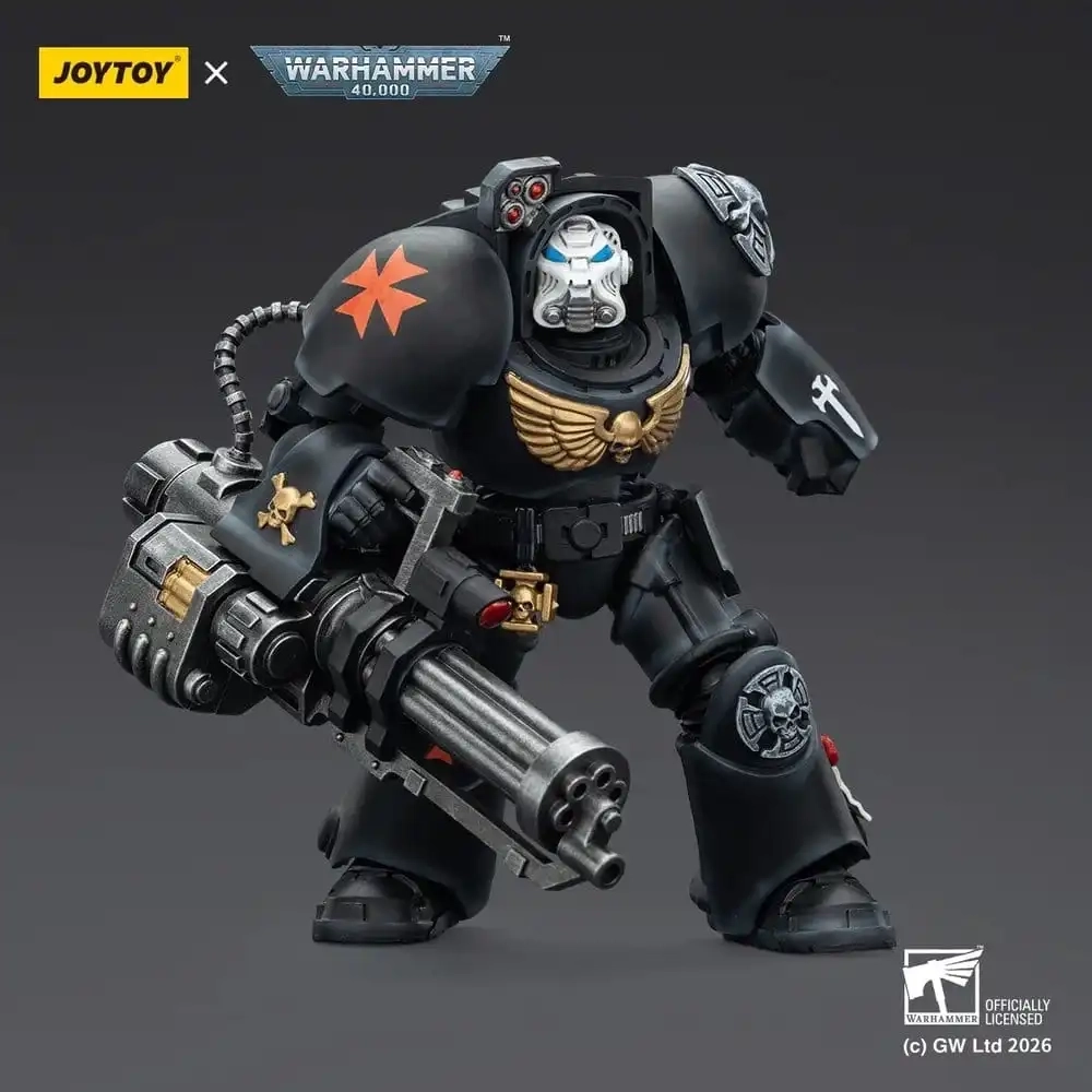Warhammer 40,000: Black Templars Terminator 3 with Power Fist and Assault Cannon - Actionfigur - 14 cm