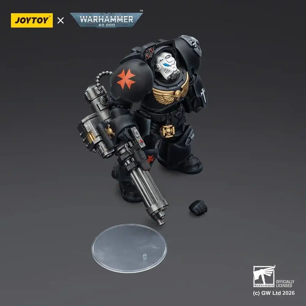 Warhammer 40,000: Black Templars Terminator 3 with Power Fist and Assault Cannon - Actionfigur - 14 cm