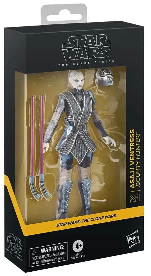 Star Wars: The Clone Wars - The Black Series Actionfigur Asajj Ventress - Bounty Hunter - 15 cm