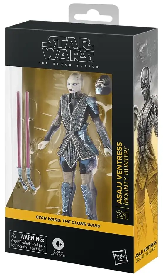 Star Wars: The Clone Wars - The Black Series Actionfigur Asajj Ventress - Bounty Hunter - 15 cm