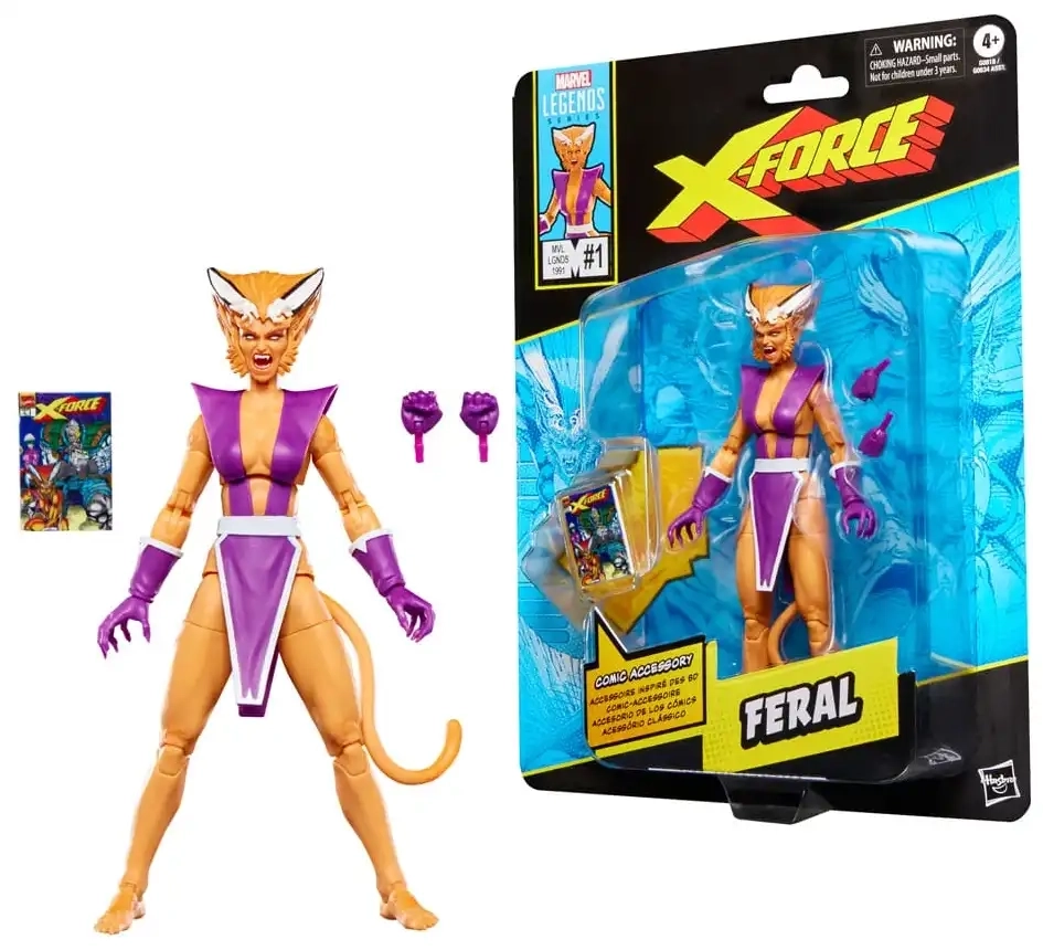 X-Force Marvel Legends - Feral Actionfigur - 15 cm